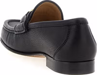 Black Buffalo Leather Slip-On Loafers 3