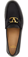 Black Buffalo Leather Slip-On Loafers 4