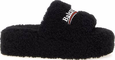 Black Polyester Slides