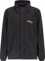 Black Polyester Shell Jacket 1