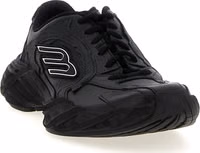 Black Calfskin Athletic Sneakers 2