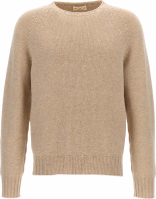 Beige Virgin Wool Cardigan