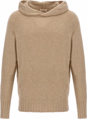 Beige Virgin Wool Cardigan