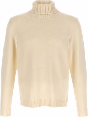 White Virgin Wool Cardigan