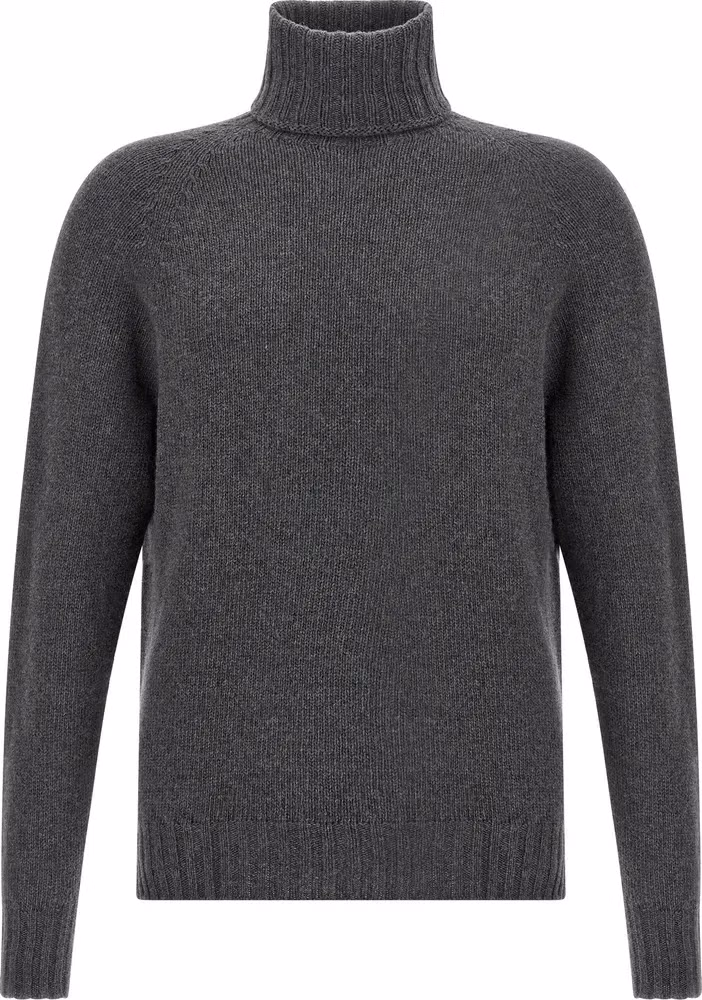Gray Virgin Wool Cardigan