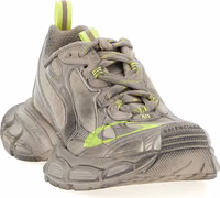 Gray Polyethylene Athletic Sneakers 2