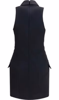 Black Wool Oves Aries Casual Dress 2
