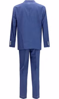 Blue Wool Oves Aries Two-Piece Suit 2