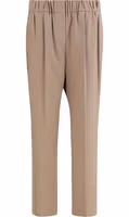 Beige Cotton Casual Pants 1