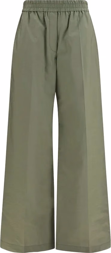 Bicolor Cotton Casual Pants