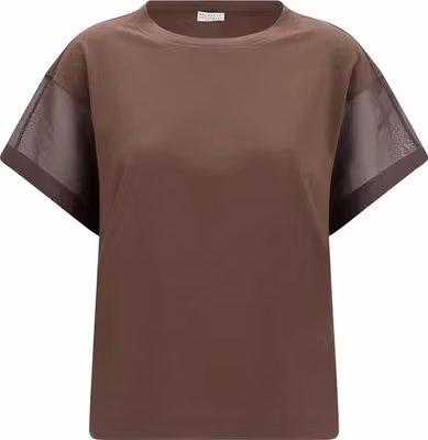 Brown Cotton T-Shirt