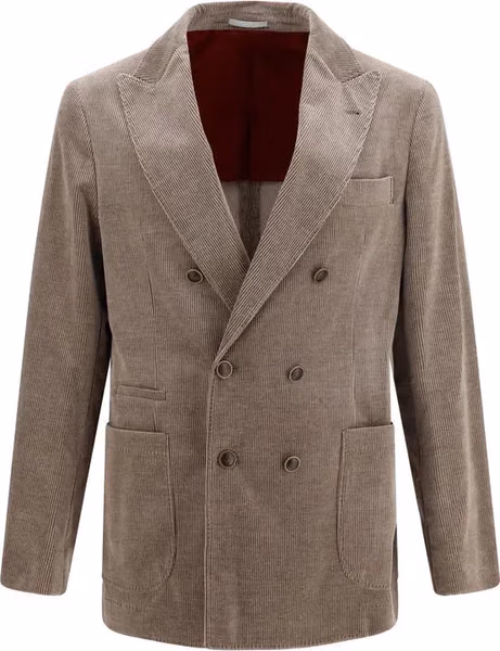 Gray Cotton Full-Length Jacket