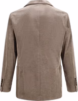 Gray Cotton Full-Length Jacket 2