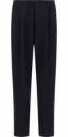 Black Wool Casual Pants 1