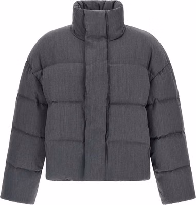Gray Wool Full-Length Jacket