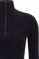 Black Merino Wool Short Dress 3