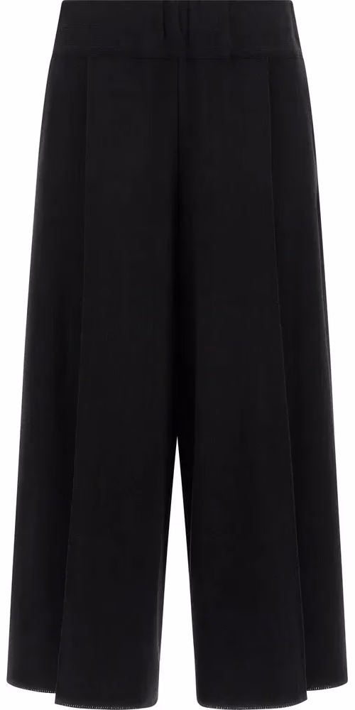 Black Cotton Casual Pants