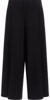 Black Cotton Casual Pants 1