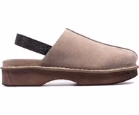 Brown Leather Mules 1