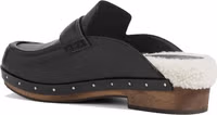 Black Leather Mules 3
