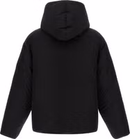 Black Polyamide Full-Length Jacket 2