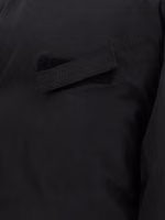Black Polyamide Full-Length Jacket 4