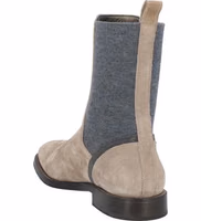 Beige Leather Chelsea Boots 3