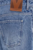 Blue Cotton Straight-Leg Jeans 3