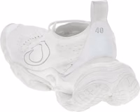 White Polyester Athletic Sneakers 3