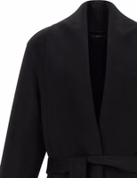 Black Virgin Wool Coat 3