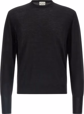 Black Virgin Wool Cardigan