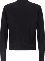 Black Virgin Wool Cardigan 2