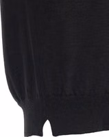 Black Virgin Wool Cardigan 4