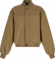Beige Polyester Bomber 1