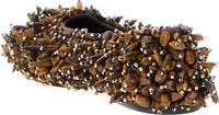 Brown Viscose Ballet Flats 3