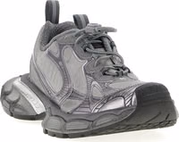 Gray Polyester Athletic Sneakers 2