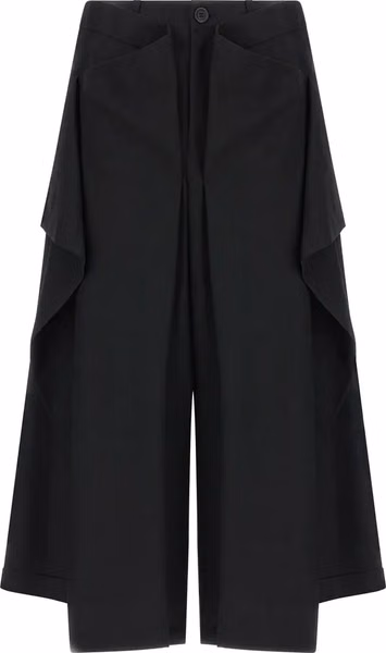 Black Wool Casual Pants