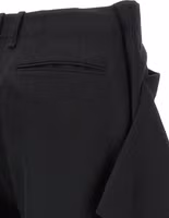 Black Wool Casual Pants 4