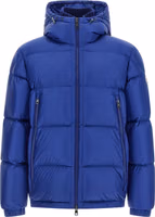 Blue Polyamide Full-Length Jacket 1