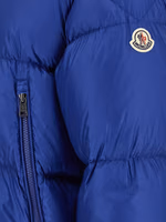 Blue Polyamide Full-Length Jacket 4