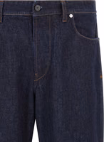 Blue Cotton Straight-Leg Jeans 3