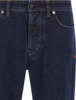 Blue Cotton Straight-Leg Jeans 3
