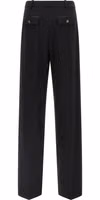 Black Polyester Casual Pants 2