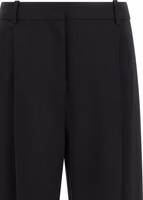 Black Polyester Casual Pants 3