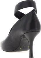 Black Lamb Leather High Heel Pumps 3