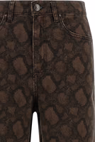 Brown Cotton Straight-Leg Jeans 3