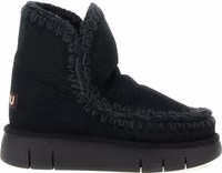 Black Lamb Leather Ankle Boots 1