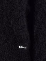 Black Alpaca Leather Cardigan 4