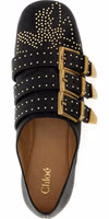 Black Lamb Leather Ballet Flats 4