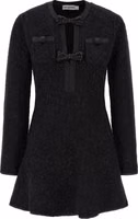 Black Cotton Short Dress 1